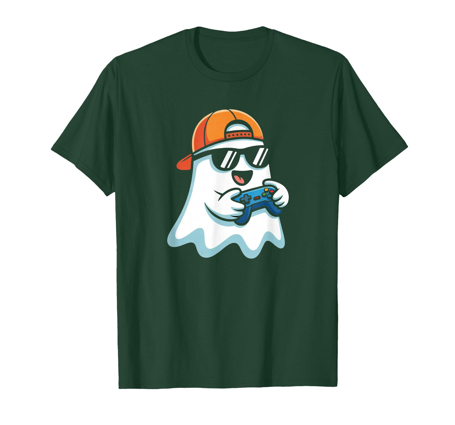 Halloween Ghost Gamer Scary Costume Gaming for Men Boys Kids T-Shirt