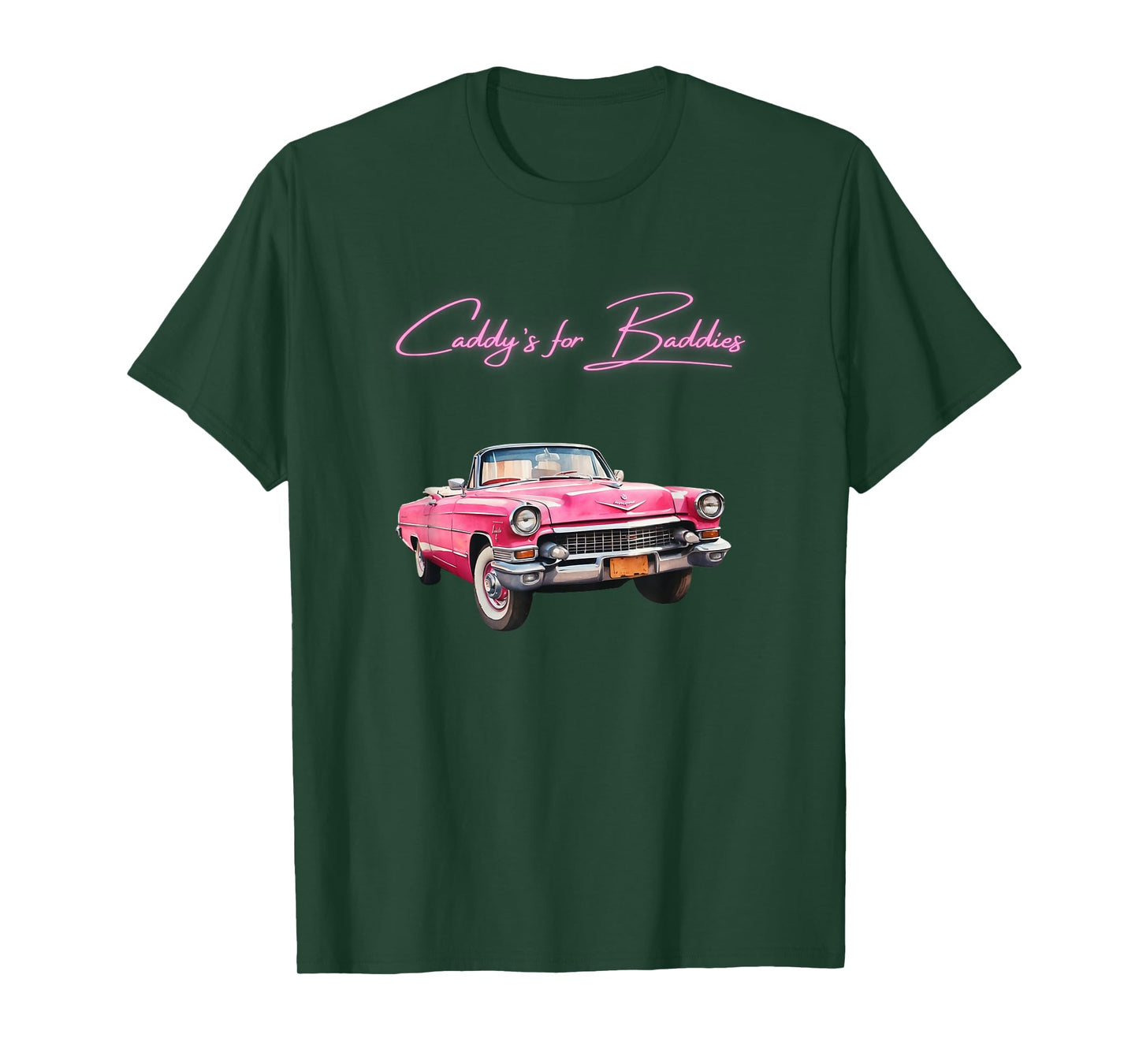 Pink Cadillac Lookin Vehicle - Vintage Style - Oldschool T-Shirt