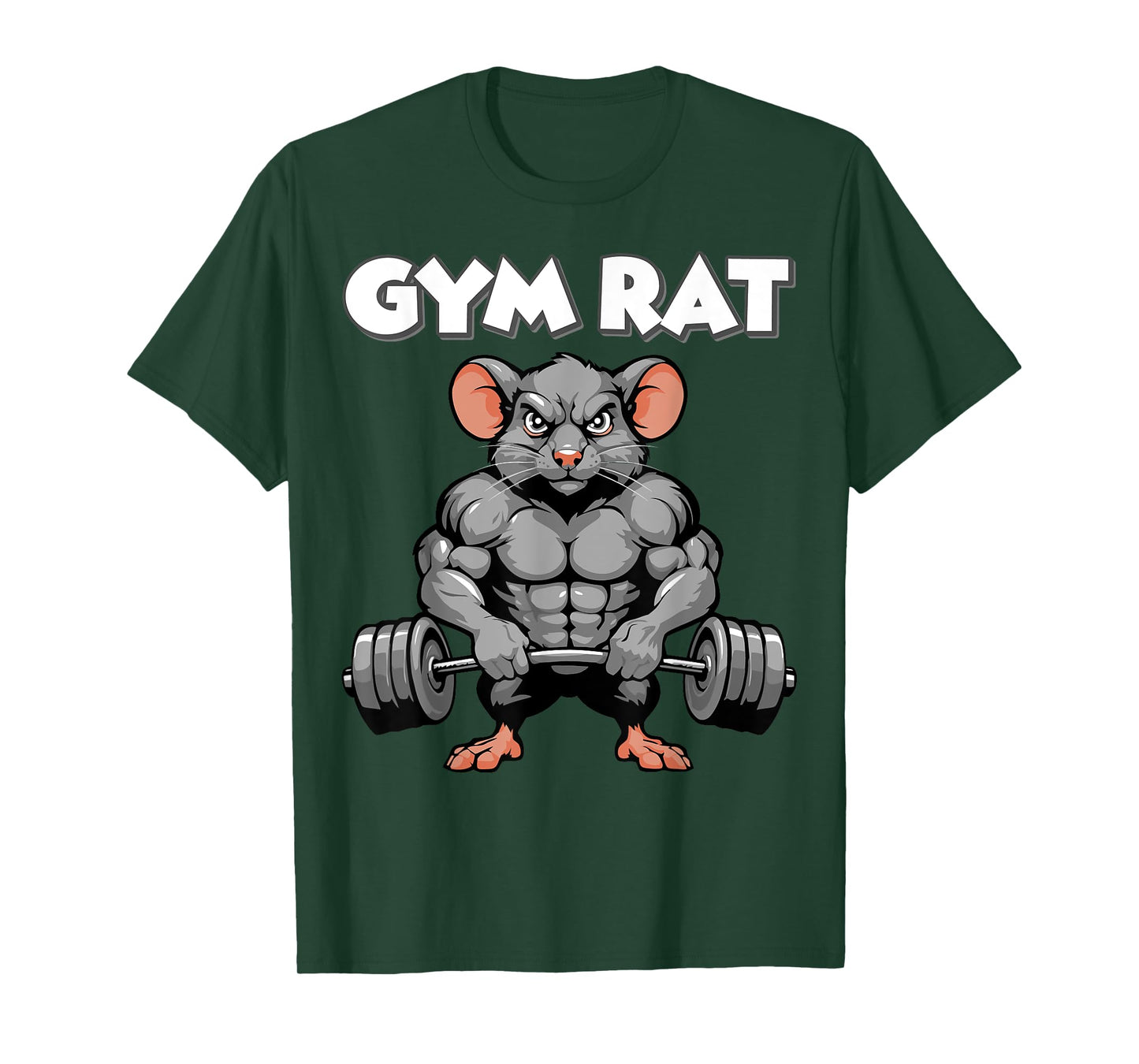 Gym Rat Fitness Bodybuilding Workout Muscle Pump T-Shirt