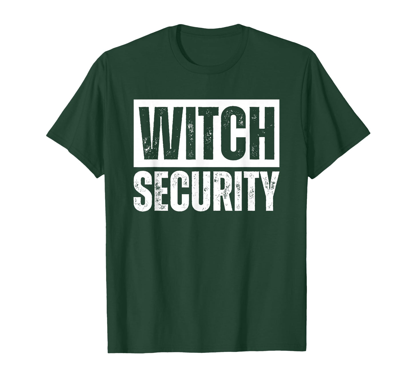 Witch Security Easy Halloween Costume for Adults Parents Dad T-Shirt