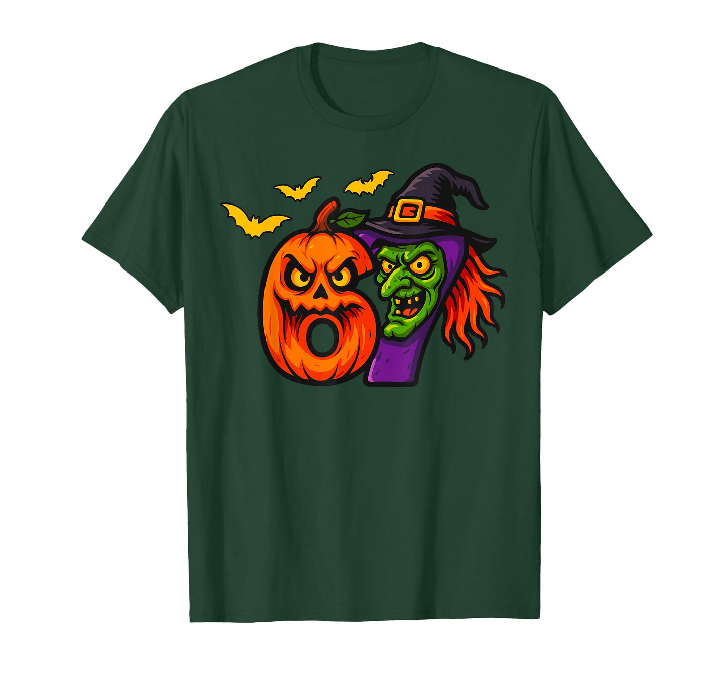 67 Halloween Jack-O-Lantern Scary Witch Six Seven Meme T-Shirt