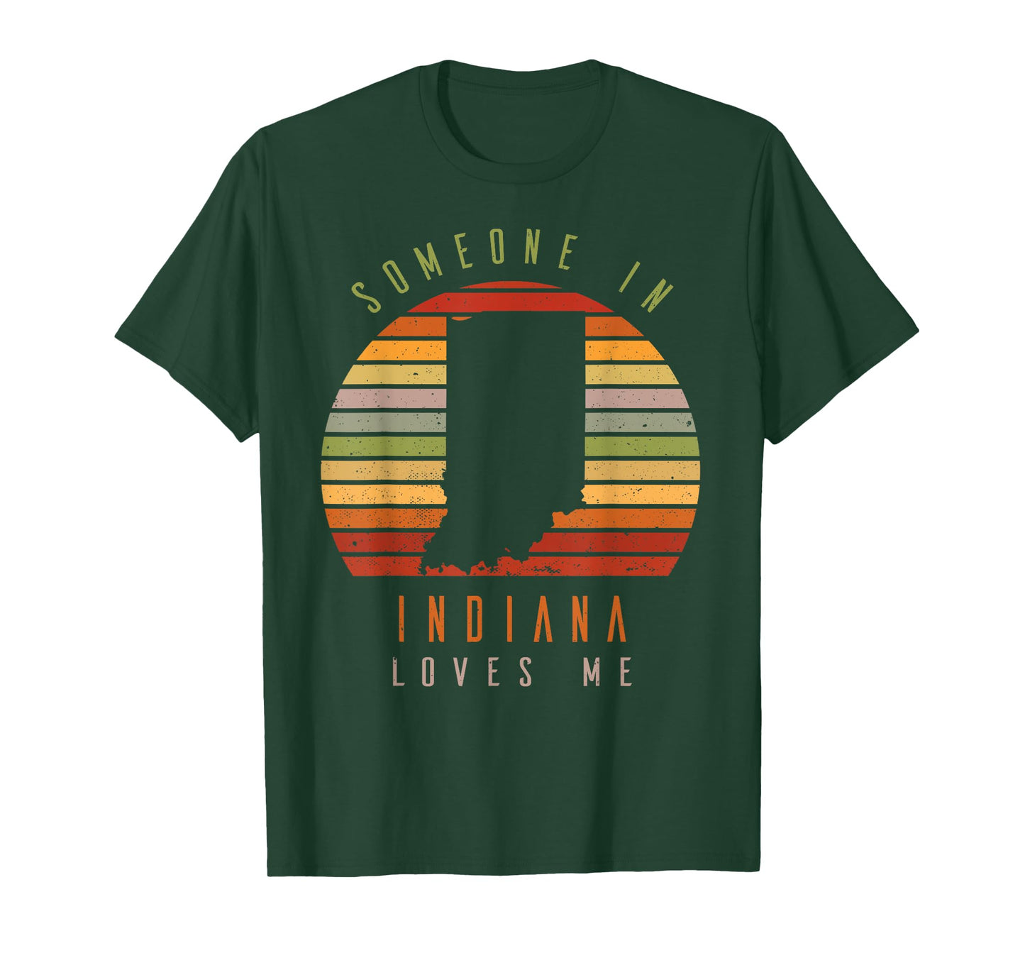Someone In Indiana Loves Me Vintage State Retro T-Shirt