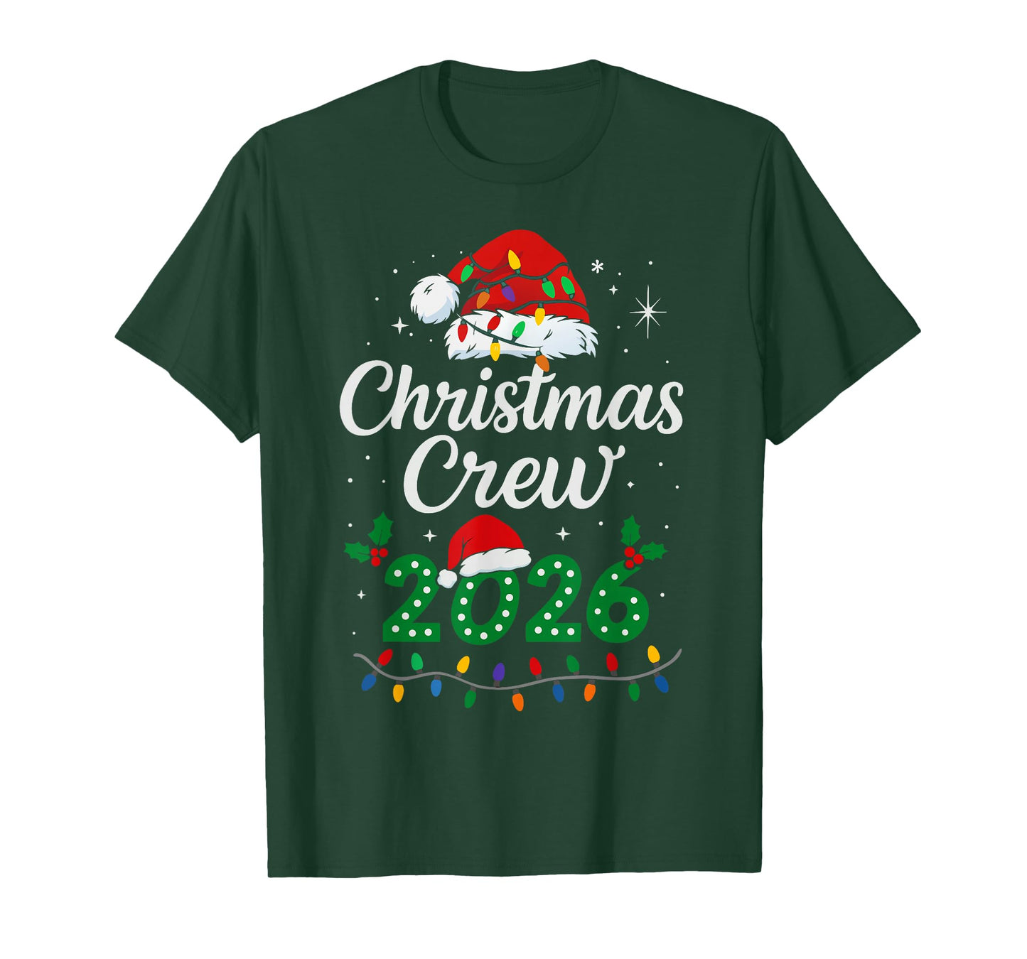 Christmas Crew 2026 Family Matching Holiday Xmas T-Shirt
