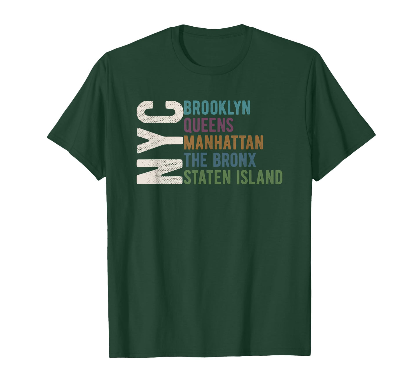 NY 5 Boroughs Five Boroughs NYC Lovers and Residents T-Shirt
