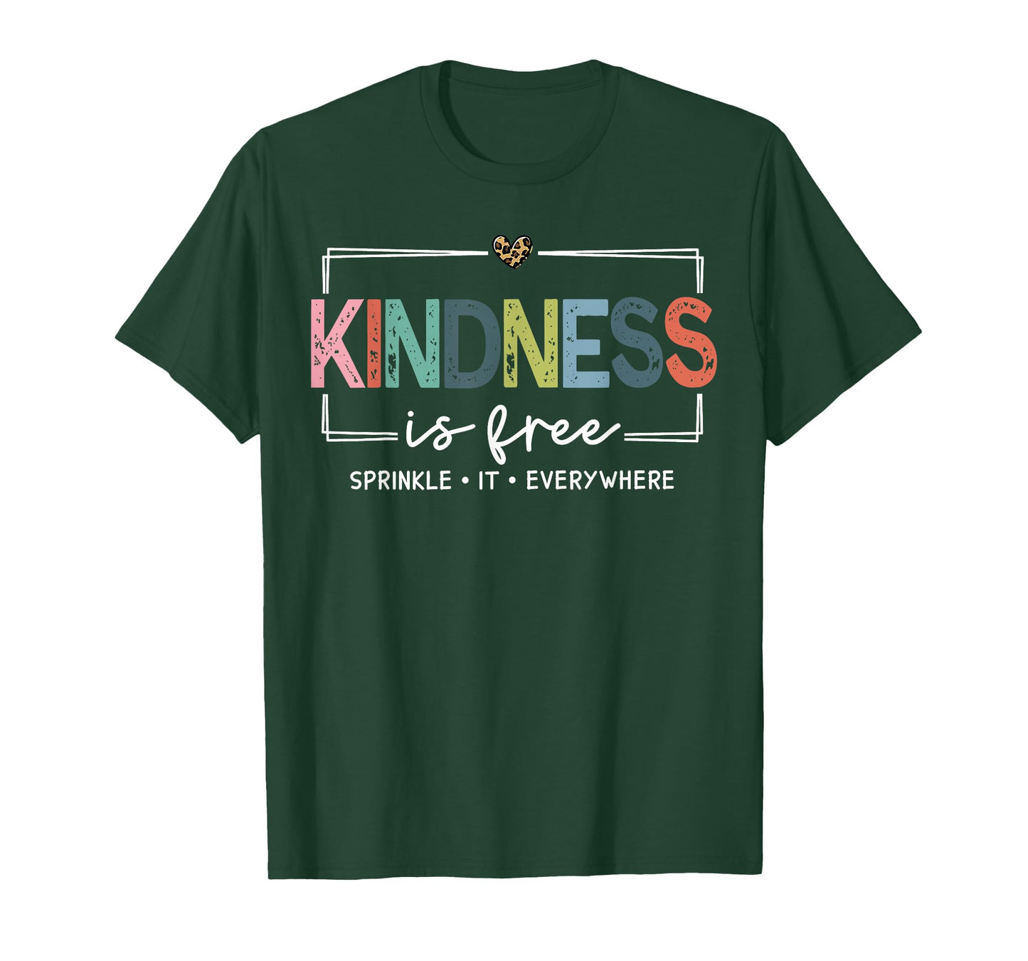 Kindness Is Free Sprinkle It Everywhere Retro Vintage Saying T-Shirt