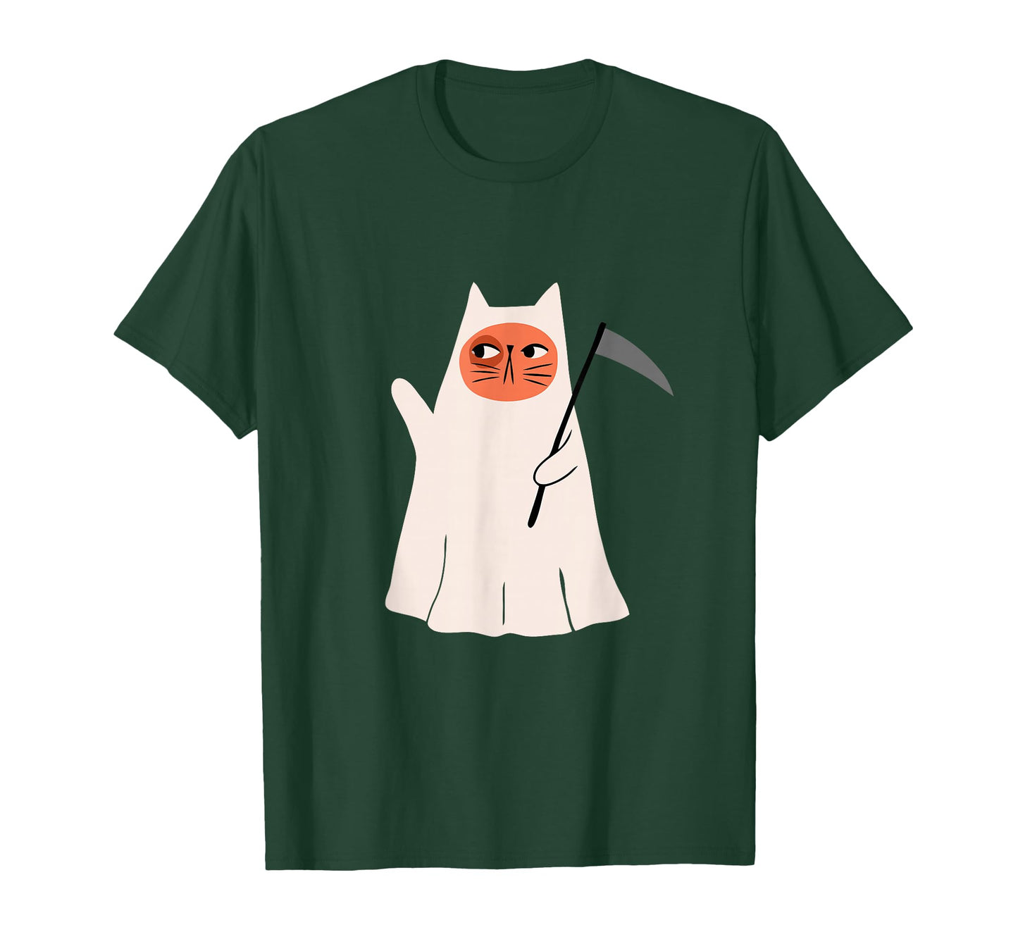 Cat Scary Halloween Women Men Kids T-Shirt