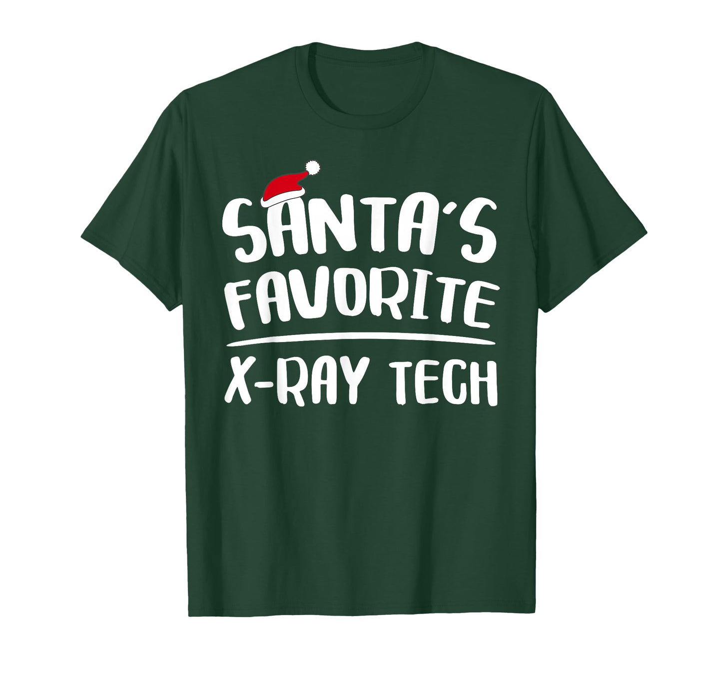 Santa's Favorite X-Ray Tech Shirt Men Women Kids Christmas T-Shirt