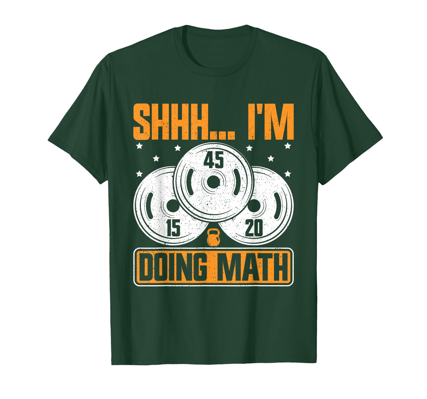 Shhh I'm Doing Math Funny Weight Lifting Workout Training T-Shirt