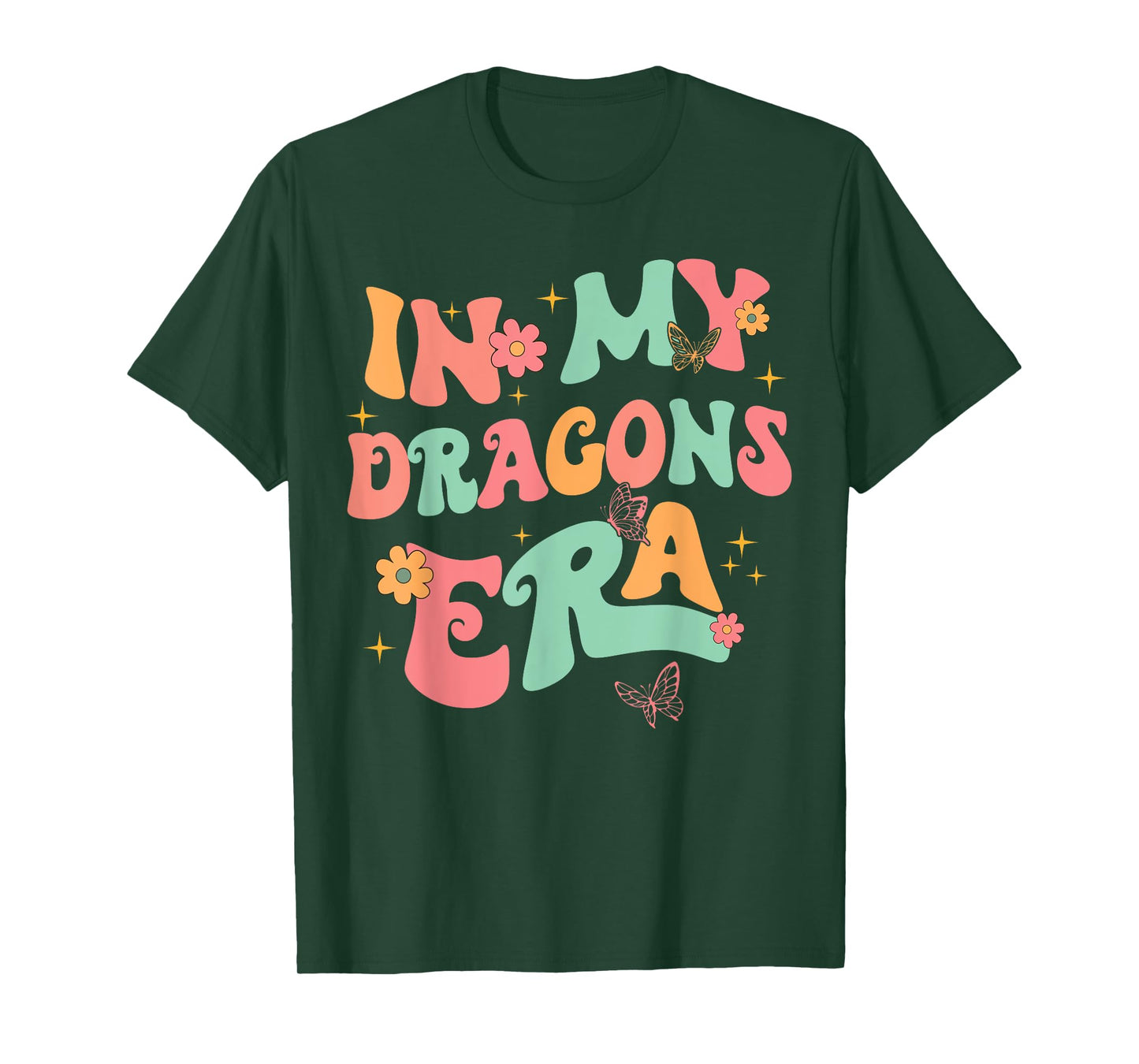 In My Dragons Era Back to School Spirit Game Retro Groovy T-Shirt