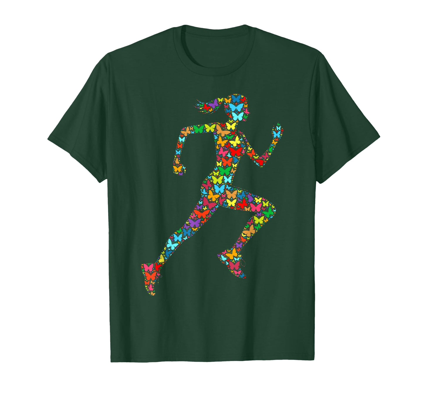 Colorful Butterfly Lover Girls Gym Women Fitness - Running T-Shirt