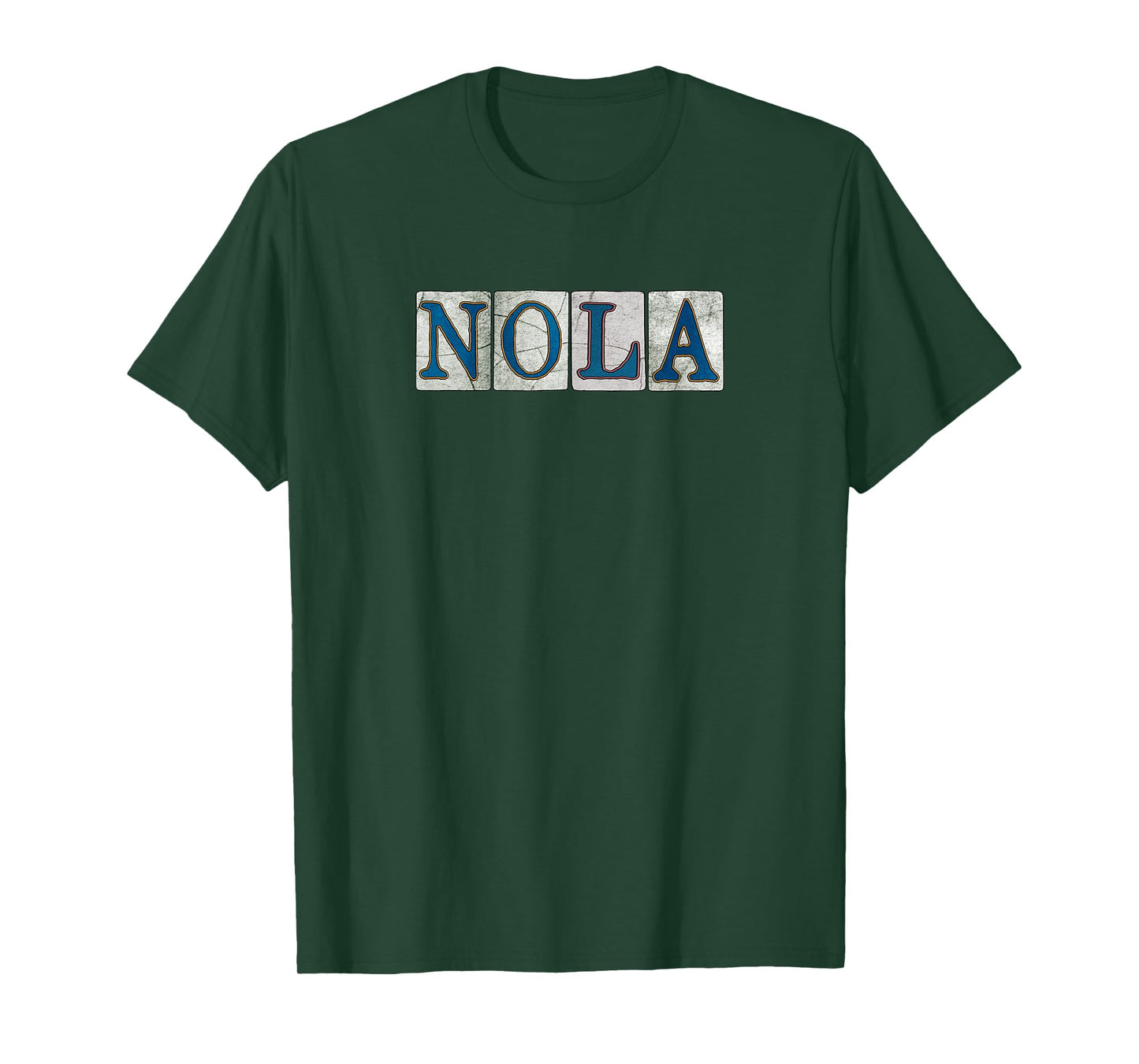 NOLA New Orleans Louisiana Street Tile T-Shirt