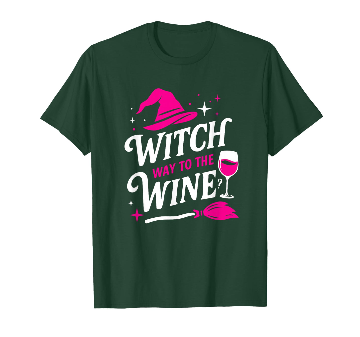 Witch Way to The Wine Funny Wine Lover Halloween Women's T-Shirt