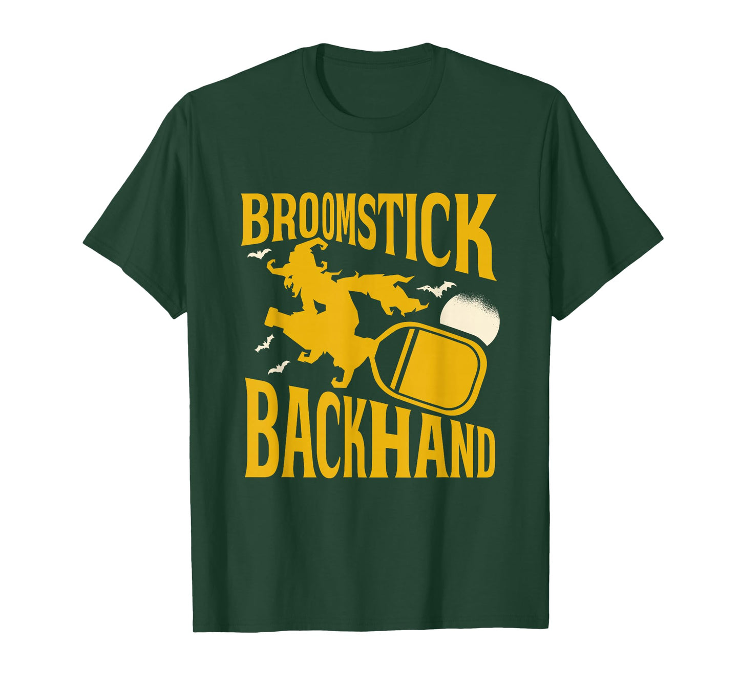 Broomstick Backhand - Funny Witch Player Costume T-Shirt