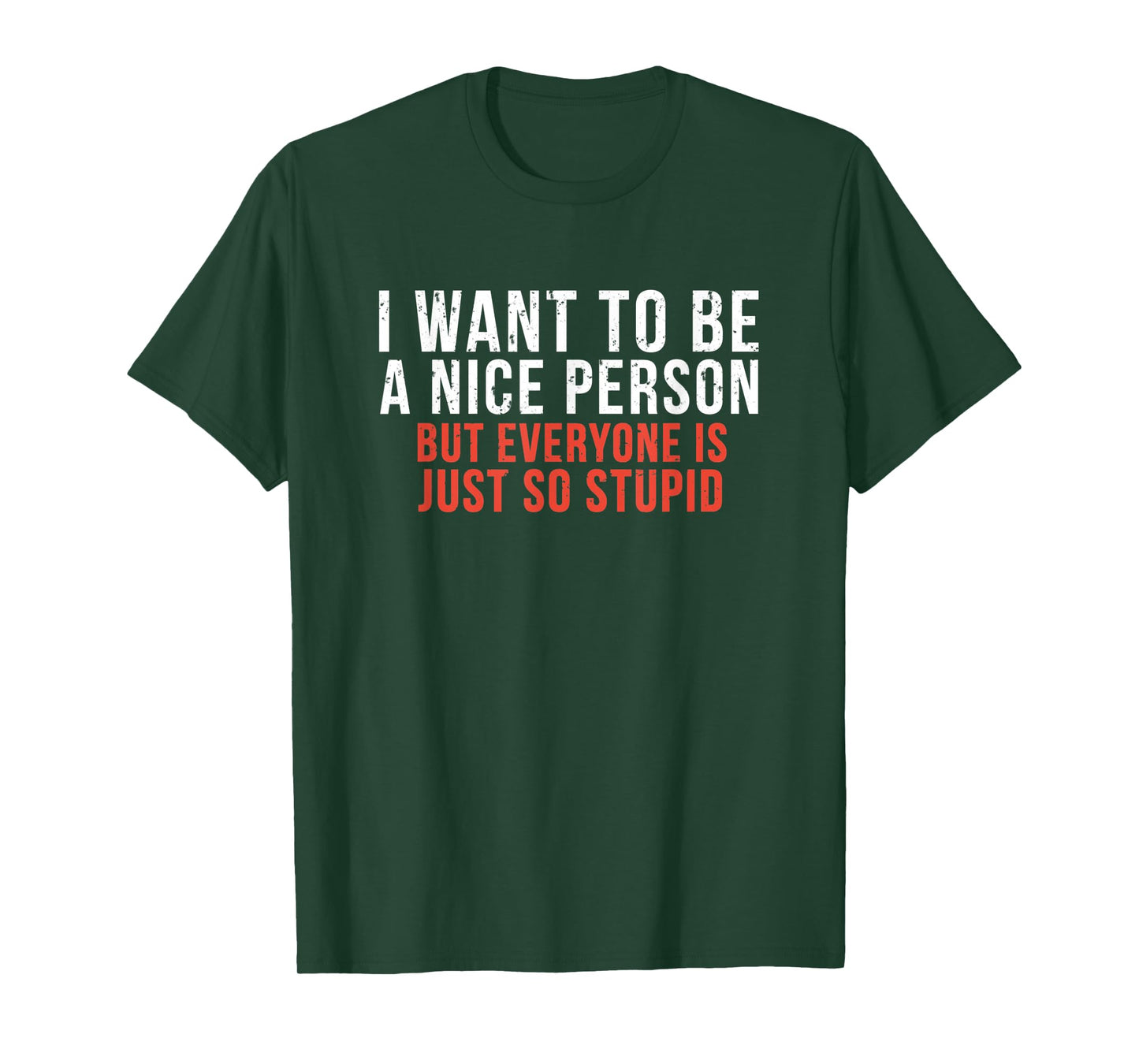 I Want To Be A Nice Person Funny Sarcastic Quote T-Shirt