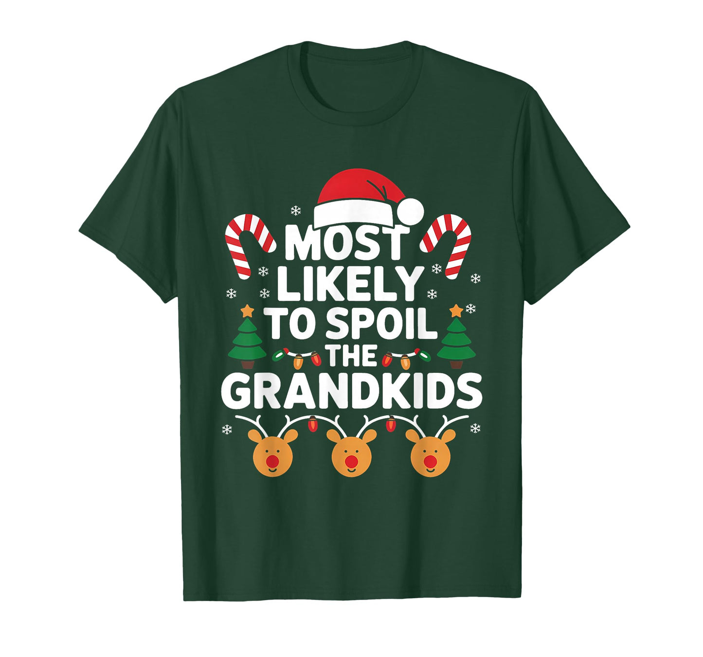 Funny Most Likely to Spoil The Grandkids Christmas Party T-Shirt
