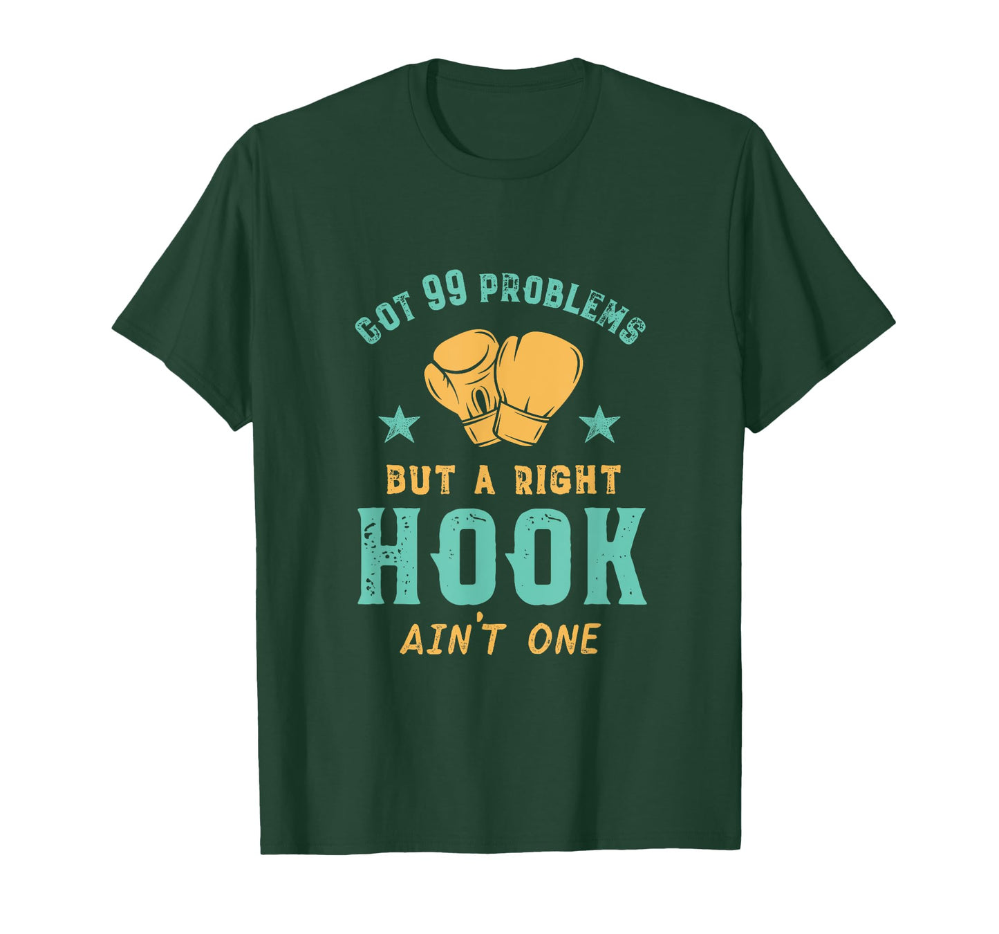Got 99 Problems Right Hook Ain't One Funny Women Kickboxing T-Shirt