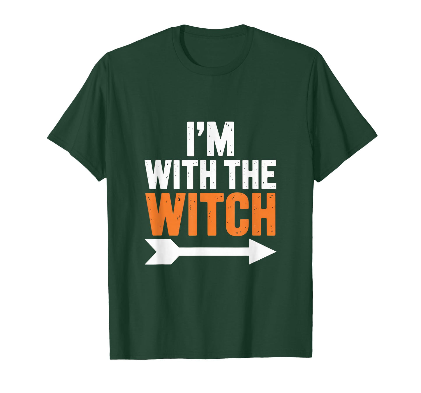 I'm with The Witch Funny Halloween Partner Costume Party T-Shirt