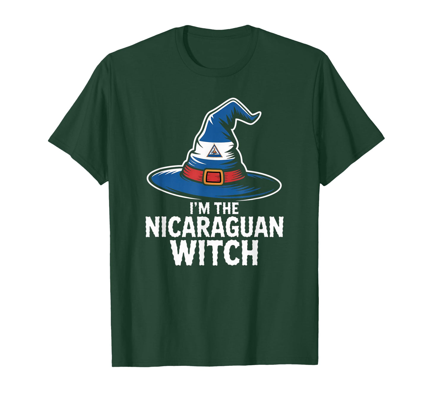 I'm The Nicaraguan Witch Nicaragua Halloween Easy Costume T-Shirt