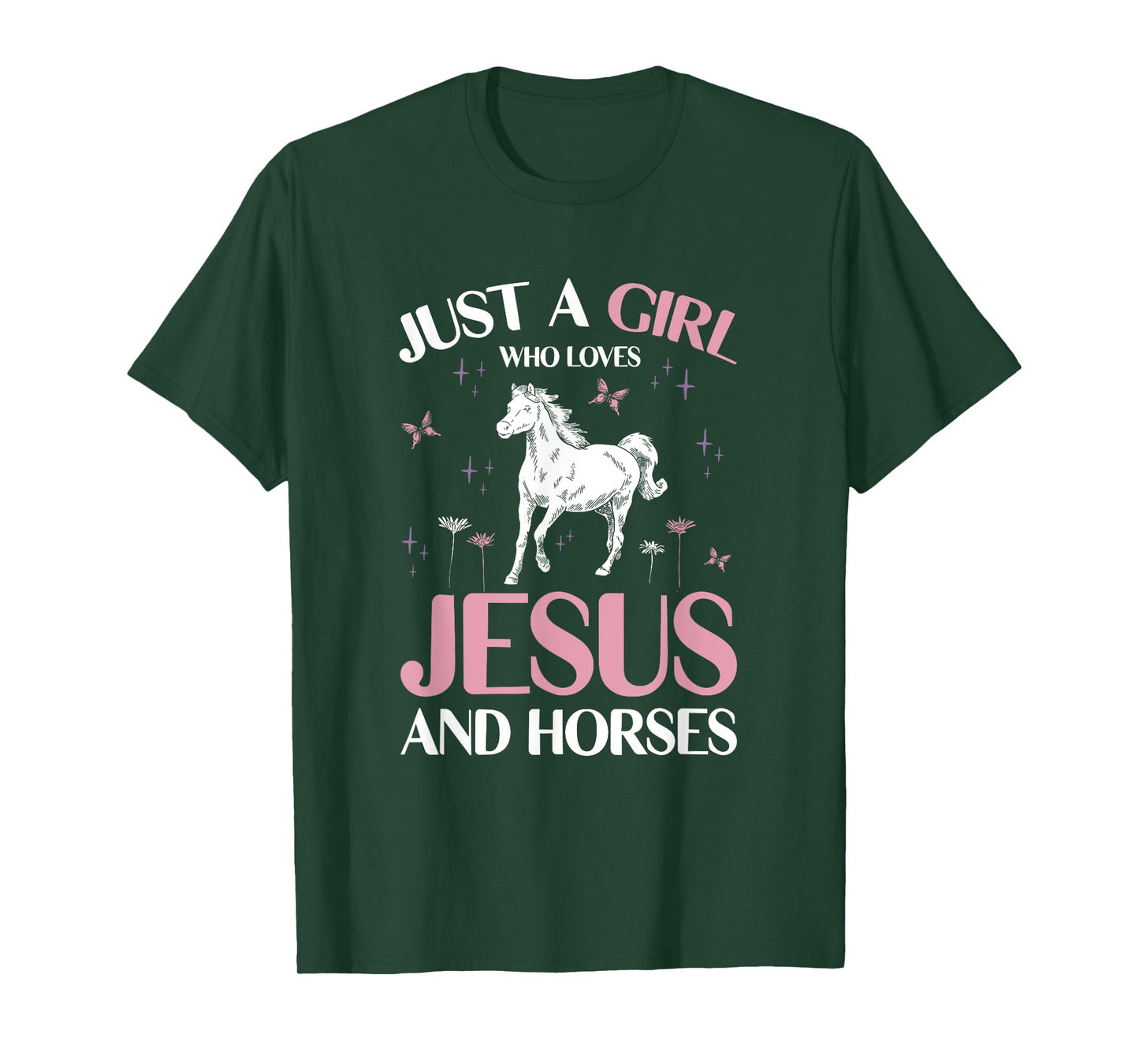 Just A Girl Who Loves Jesus And Horses T-Shirt
