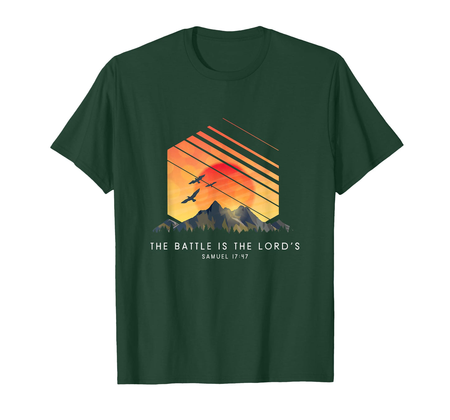 The Battle Is The Lord’s Samuel 17:47 - Religious Bible T-Shirt