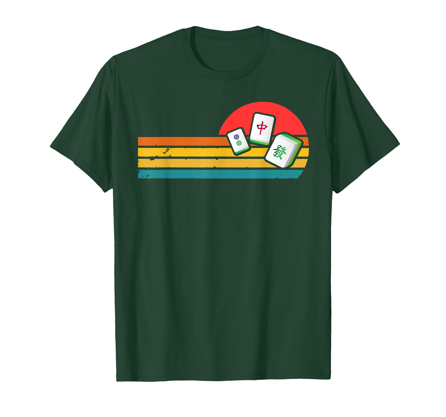 Mahjong Chinese 80s Retro Mah Jongg T-Shirt