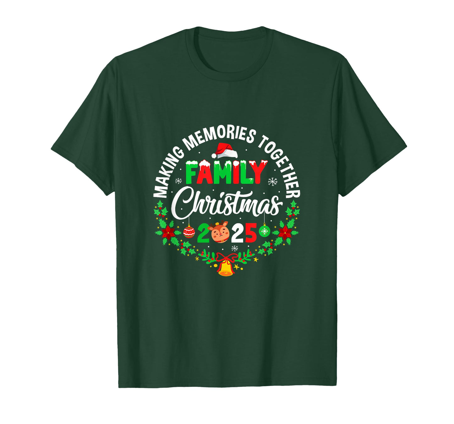 Cute Matching Family Christmas Group Together 2025 T-Shirt