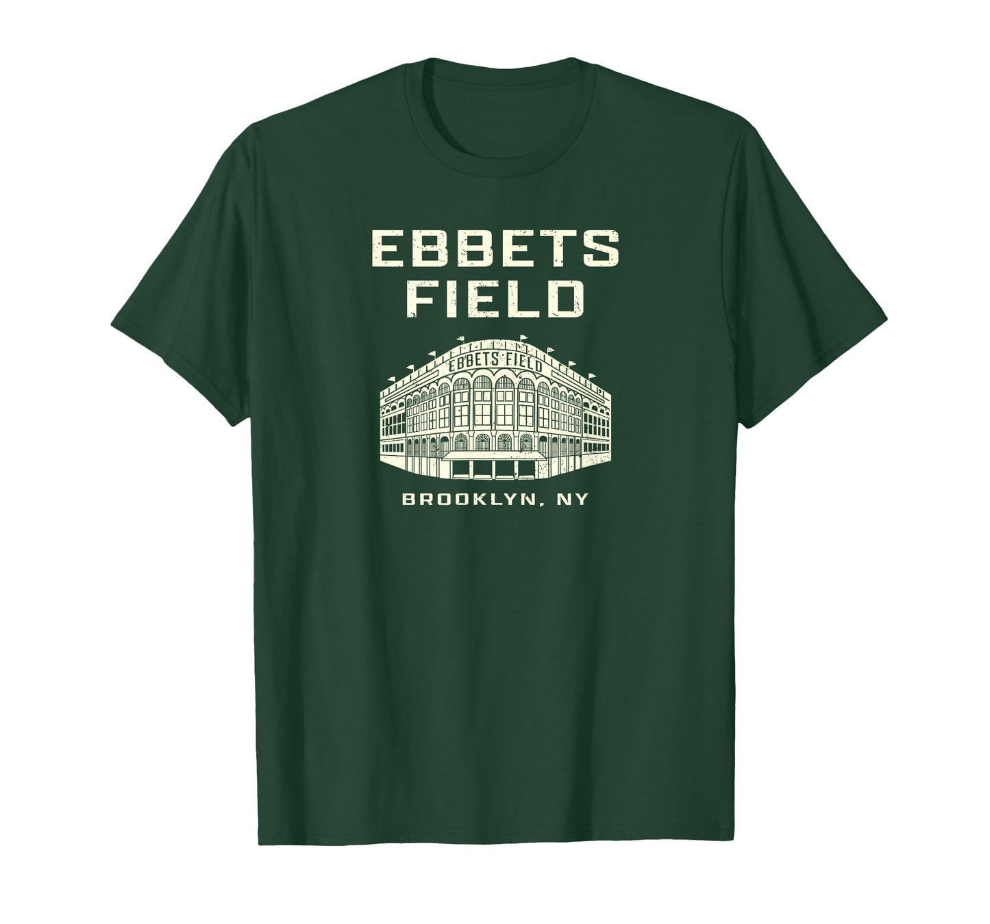 Ebbets Field Brooklyn NY Baseball Old School Vintage Stadium T-Shirt