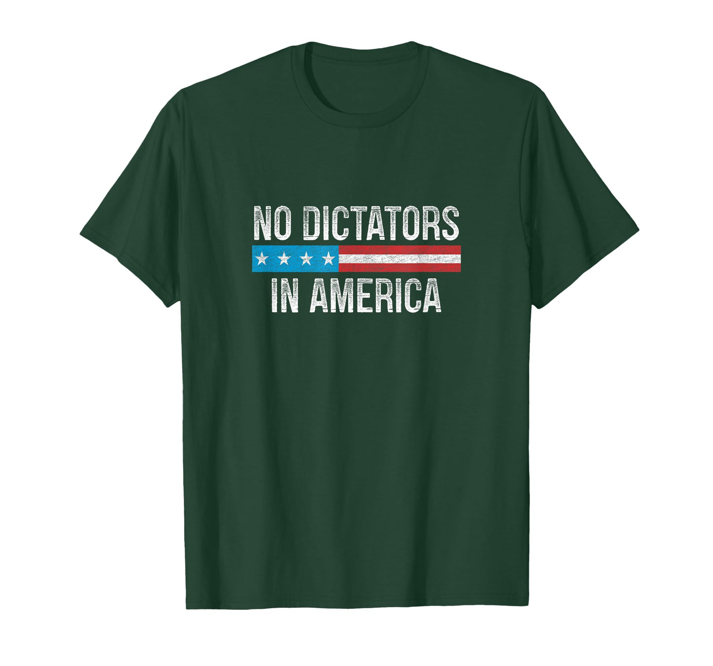 No Dictators In America - Vintage Style - T-Shirt