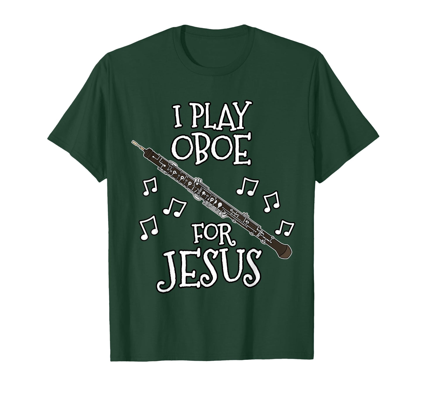 Church Oboist, I Play Oboe For Jesus, Woodwind Player T-Shirt