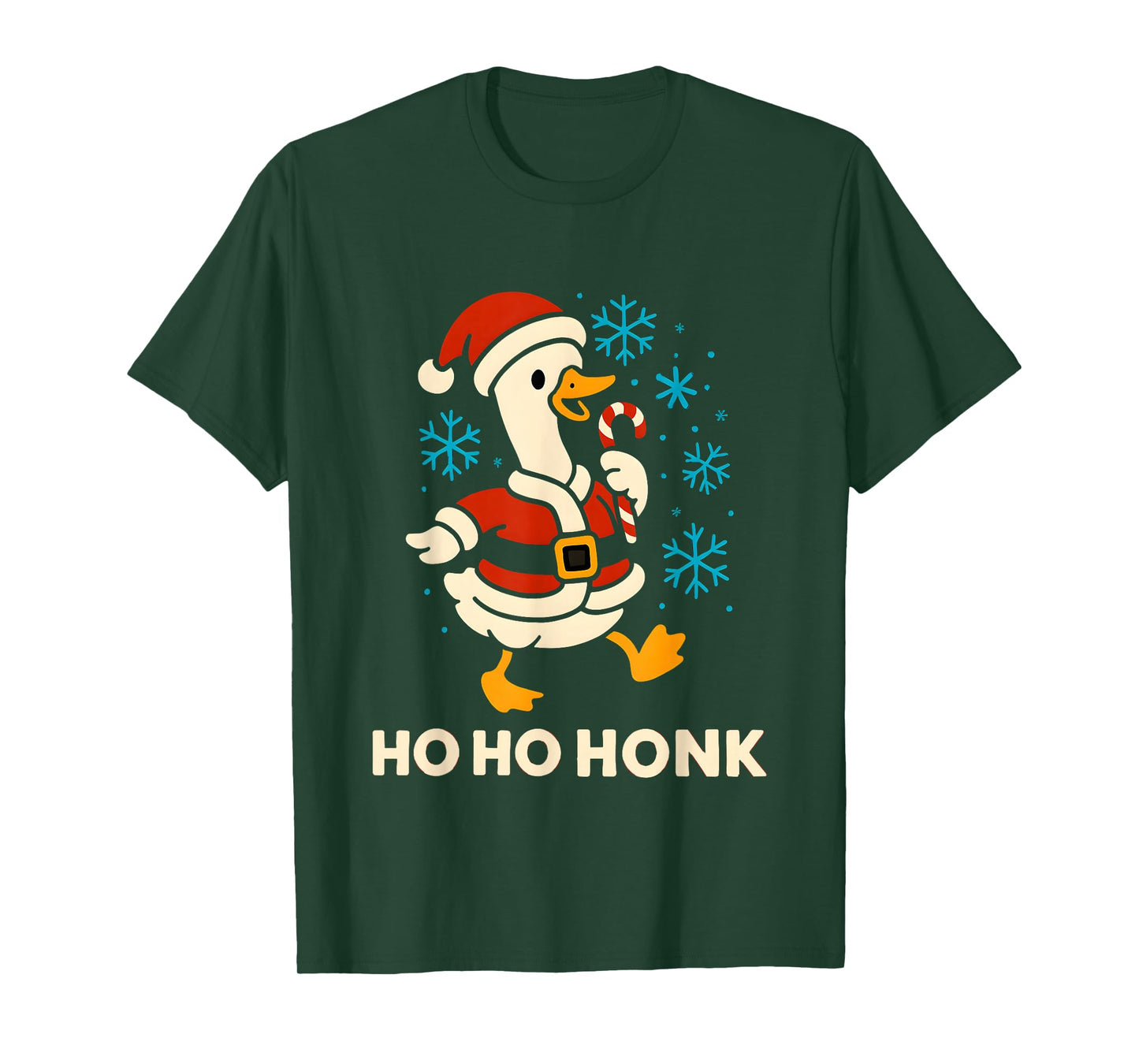 Ho Ho Honk Silly Goose Christmas Funny Meme Women Men Kids T-Shirt