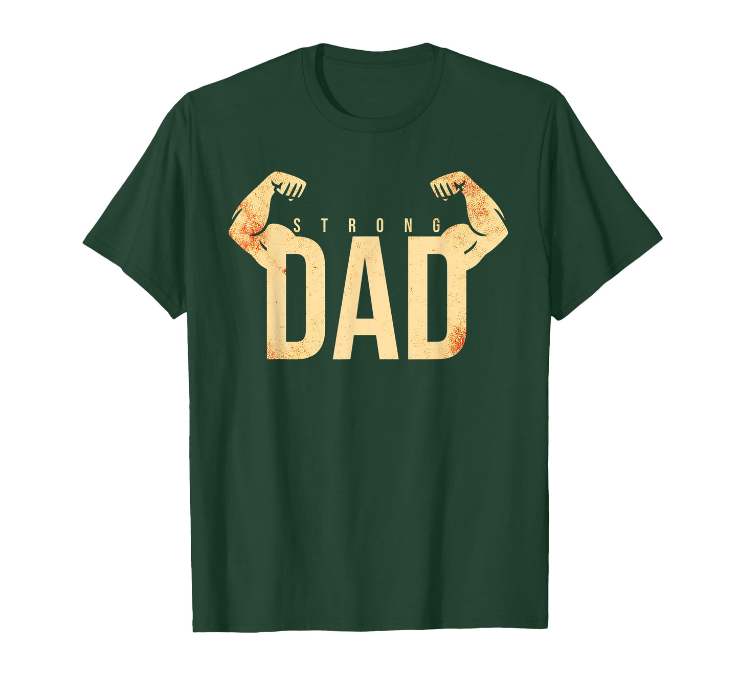 Mens Strong Dad Workout Gym T-Shirt