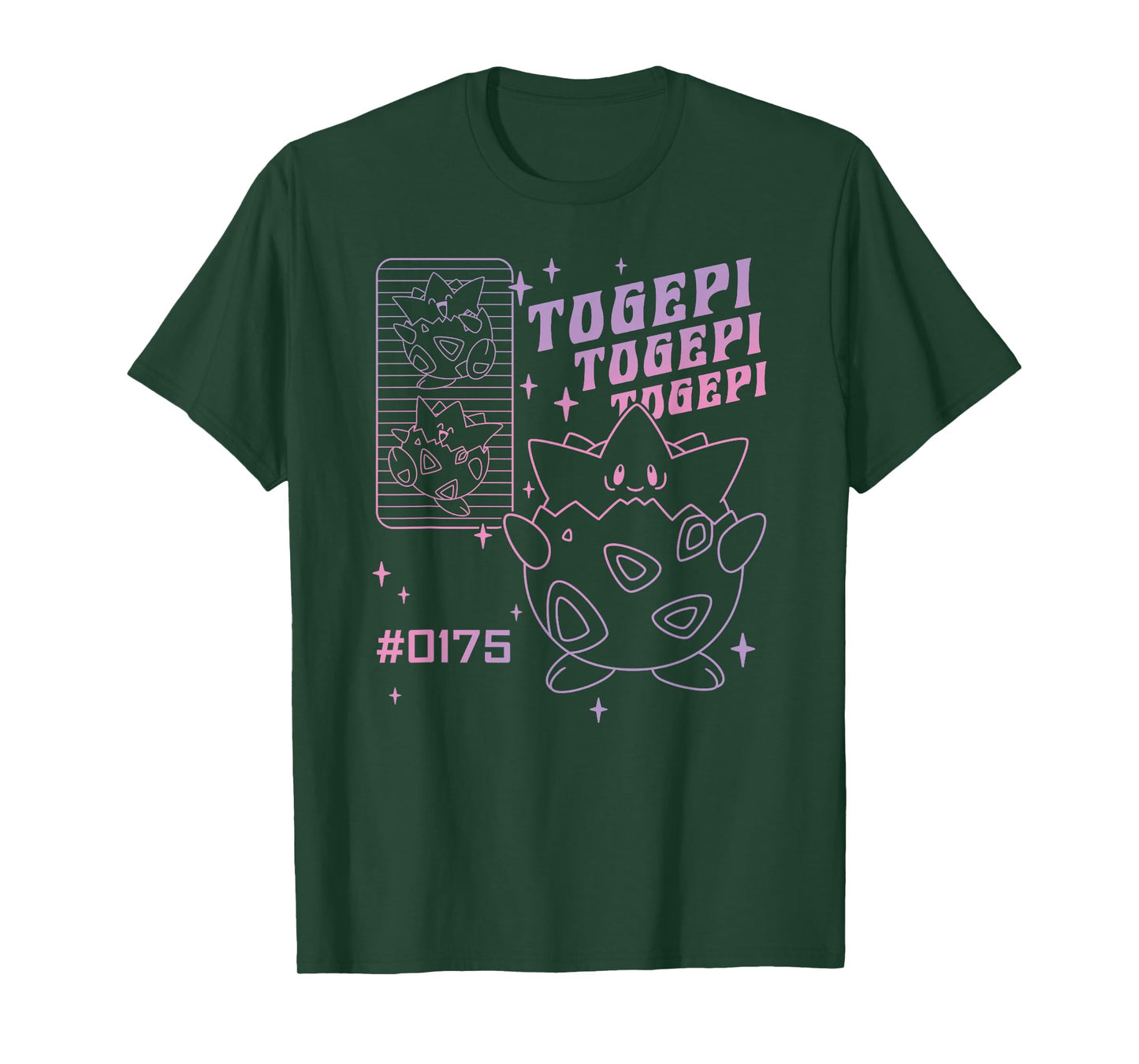 Pokémon Togepi Vintage Gradient Line Art T-Shirt