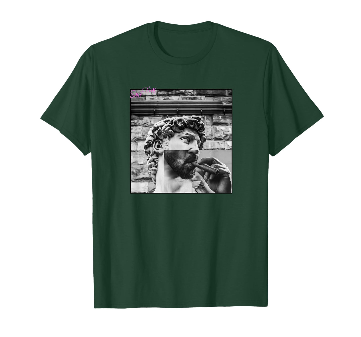 Bad David Michelangelo smoking cigar T-Shirt
