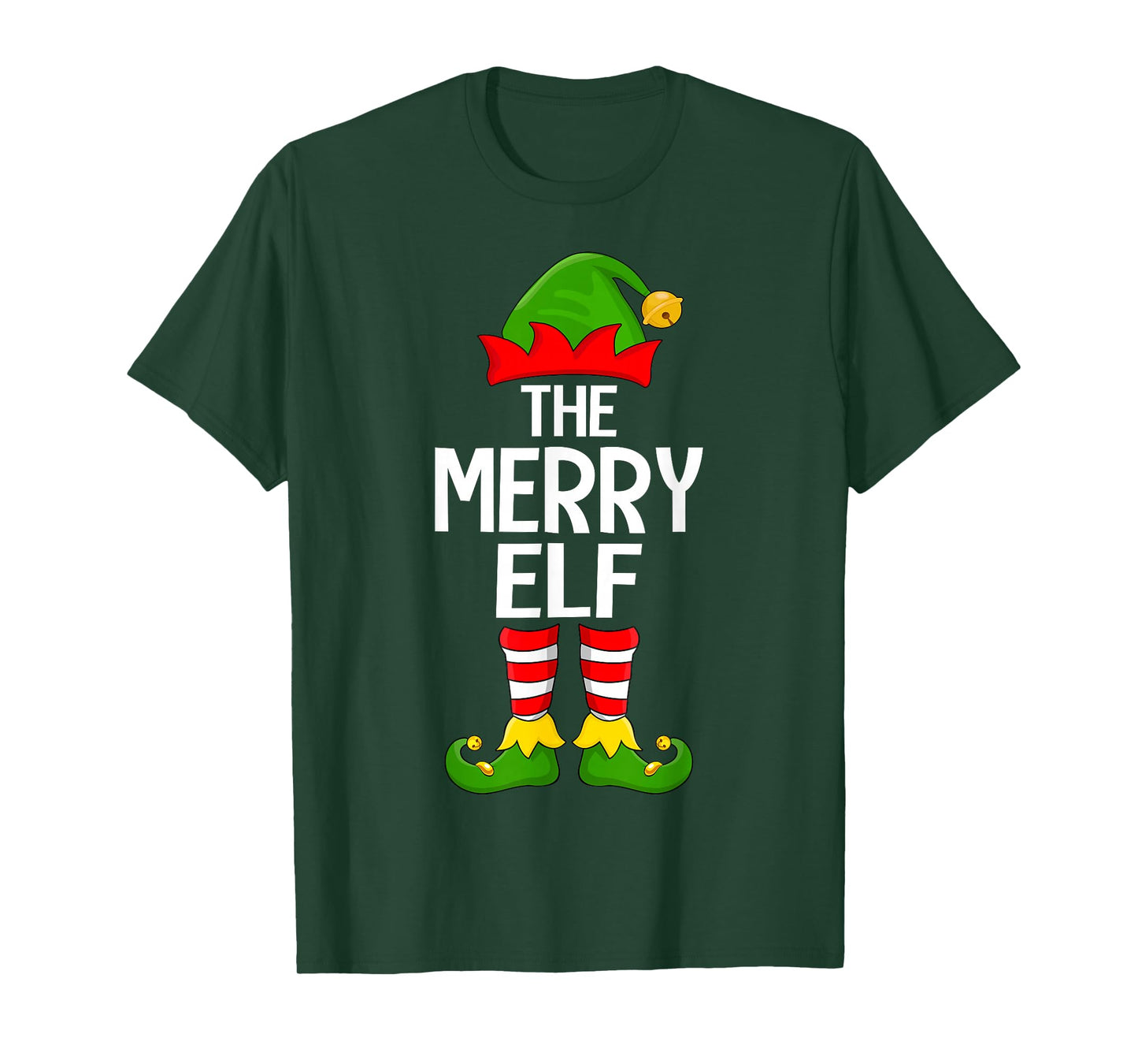 Merry Elf Xmas Matching Family Elf Squad Christmas T-Shirt