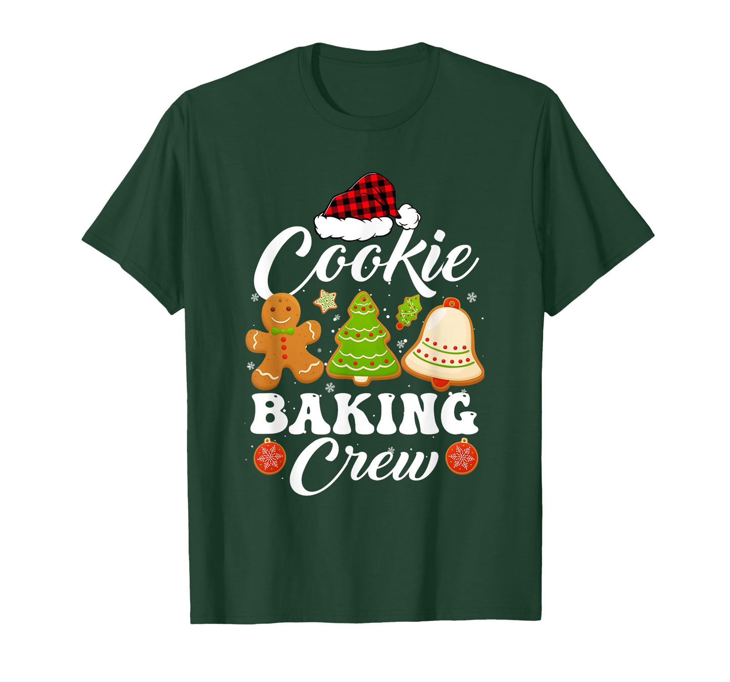 Christmas Cookie Baking Crew Family Matching Pajamas Xmas T-Shirt