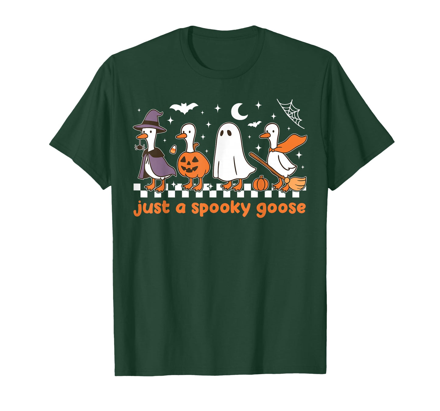 Just A Spooky Goose Halloween Silly Goose Funny Halloween T-Shirt