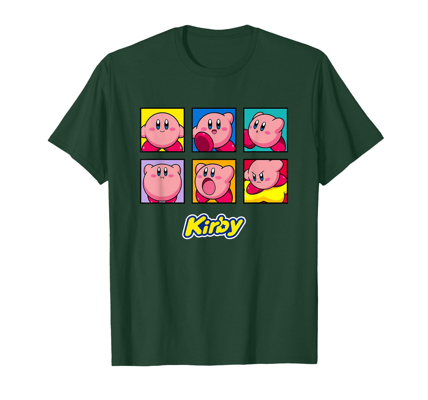 Kirby Emotions Color Portrait Box Ups T-Shirt
