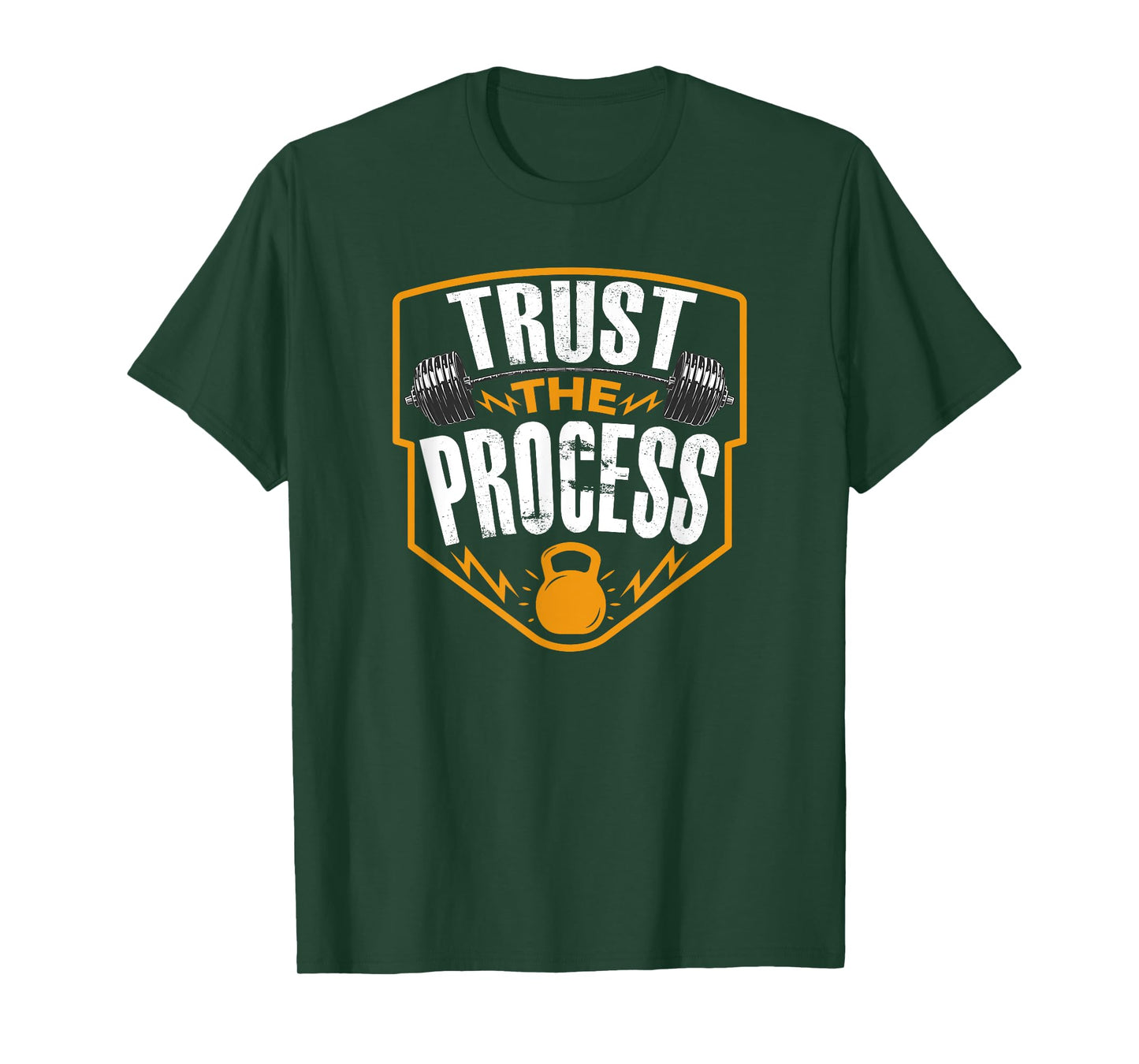 Trust The Process Motivational Quote Gym Workout Graphic T-Shirt