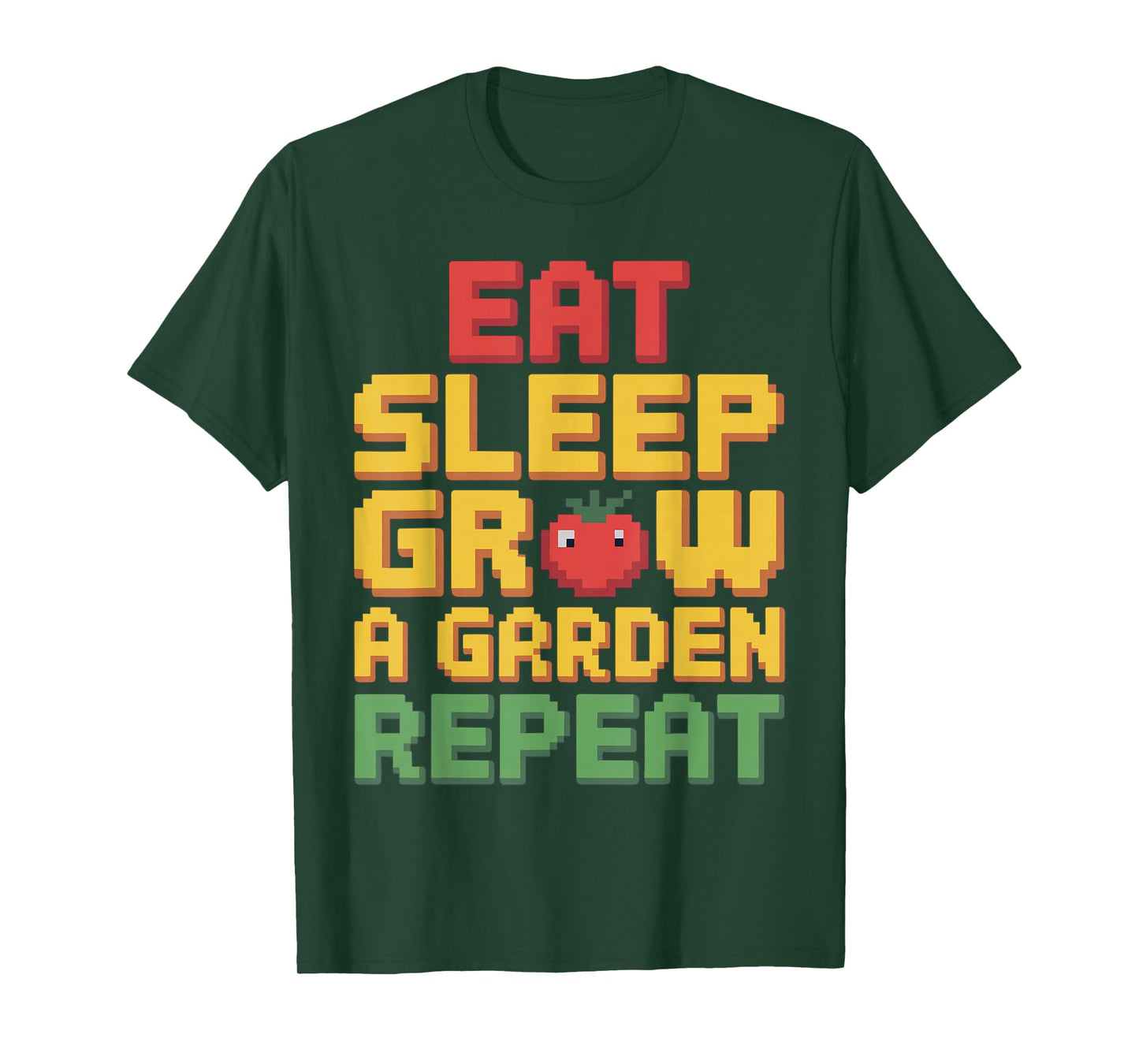 Eat Sleep Grow a Garden Repeat Funny Gardening Lover Gaming T-Shirt