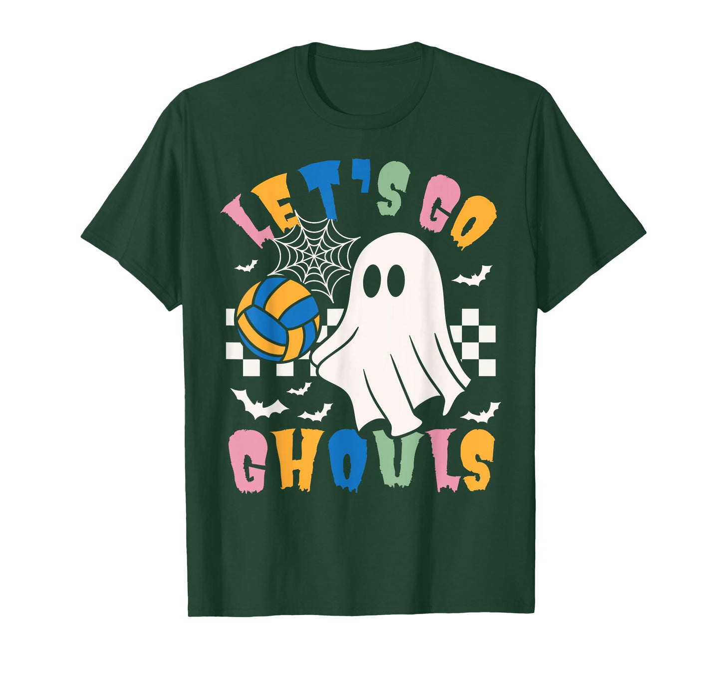Funny Ghost Volleyball Halloween Costume Men Women & Kids T-Shirt