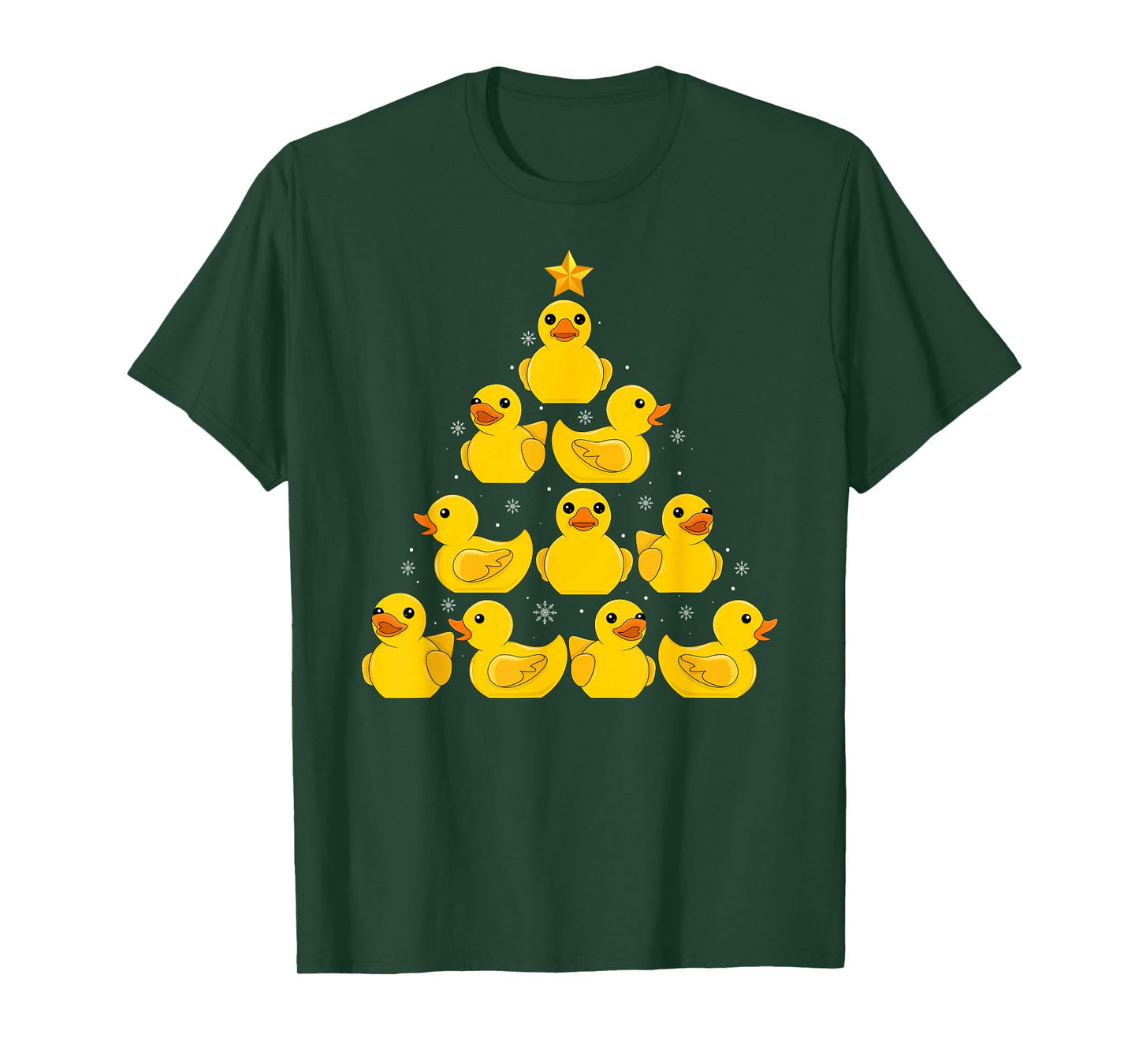 Rubber Duck Xmas Sweater Funny Rubber Duck Christmas Tree T-Shirt