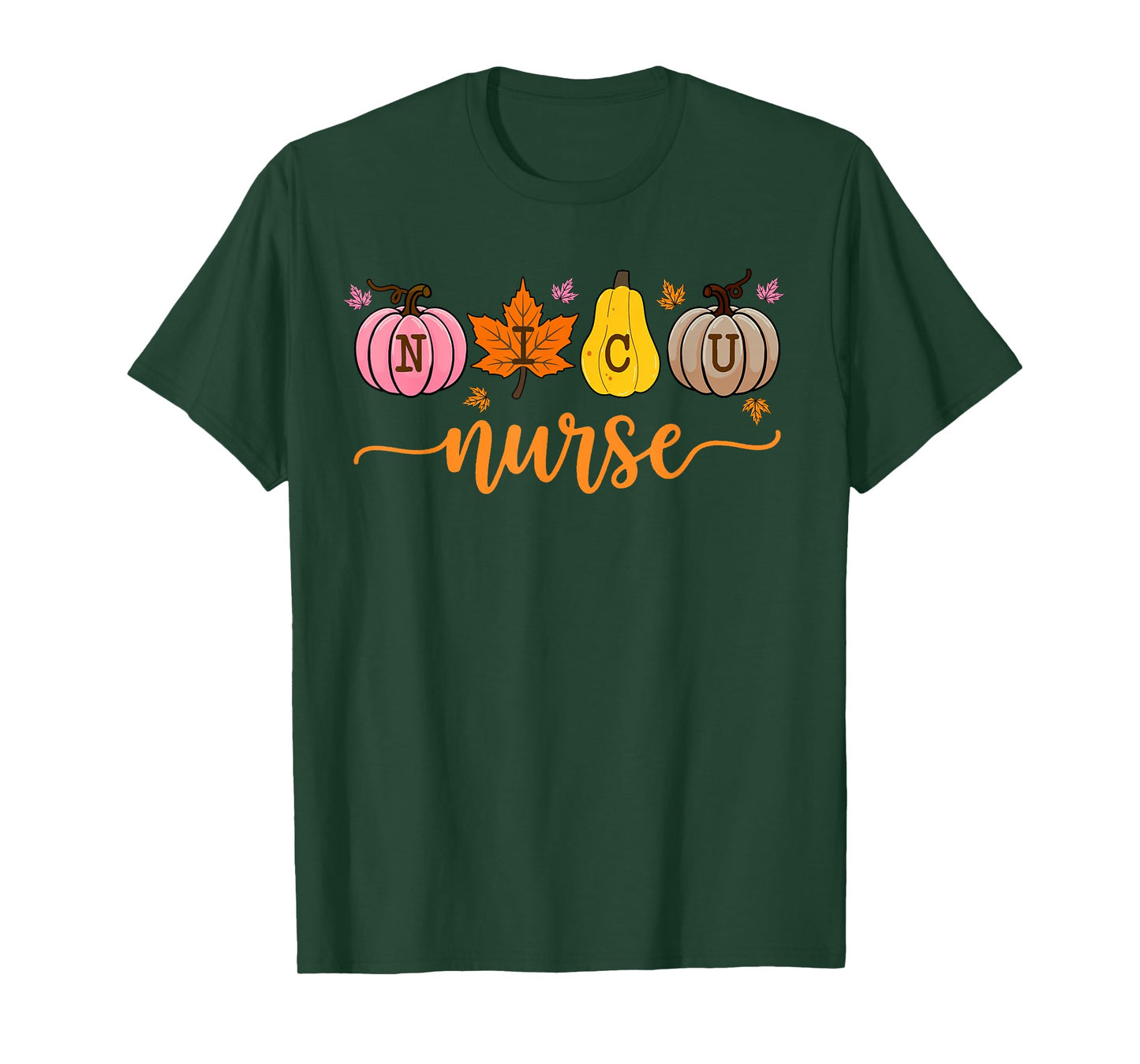 NICU Nurse Halloween Spooky Pumpkin Neonatal Intensive Care T-Shirt