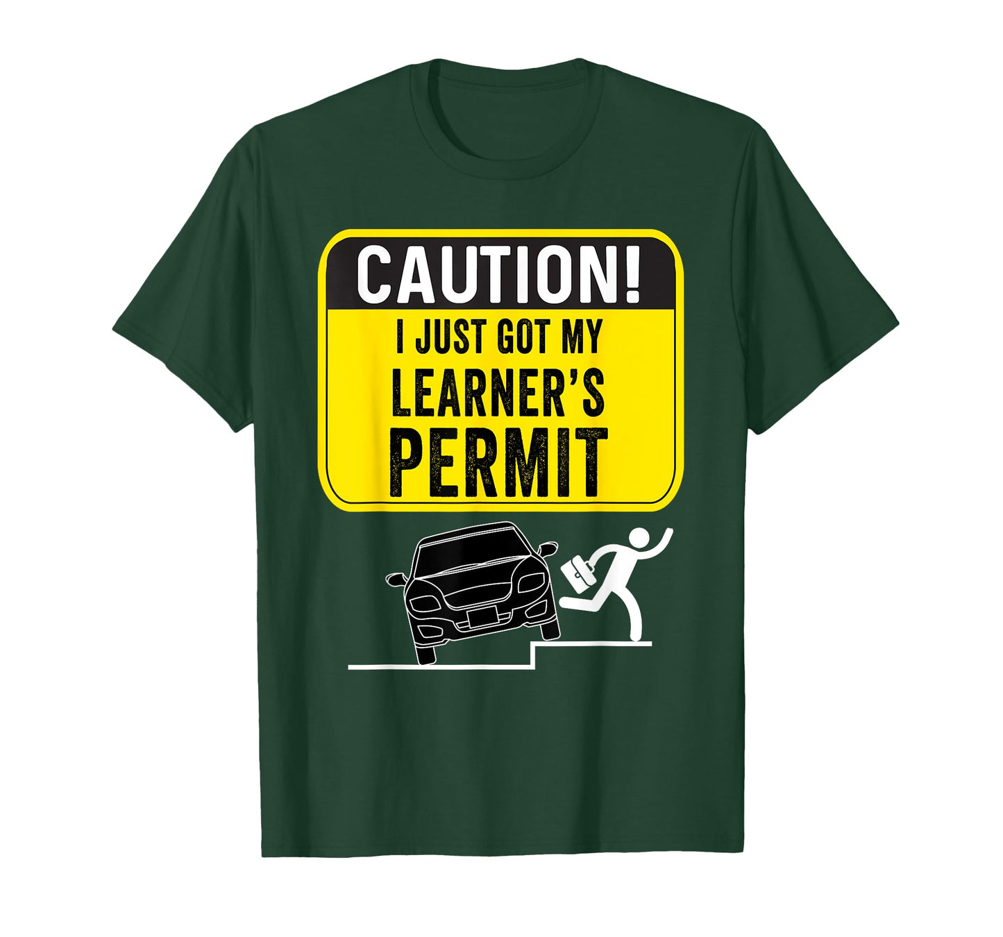 Caution New Driver Funny Student Learner's Permit Licensed T-Shirt