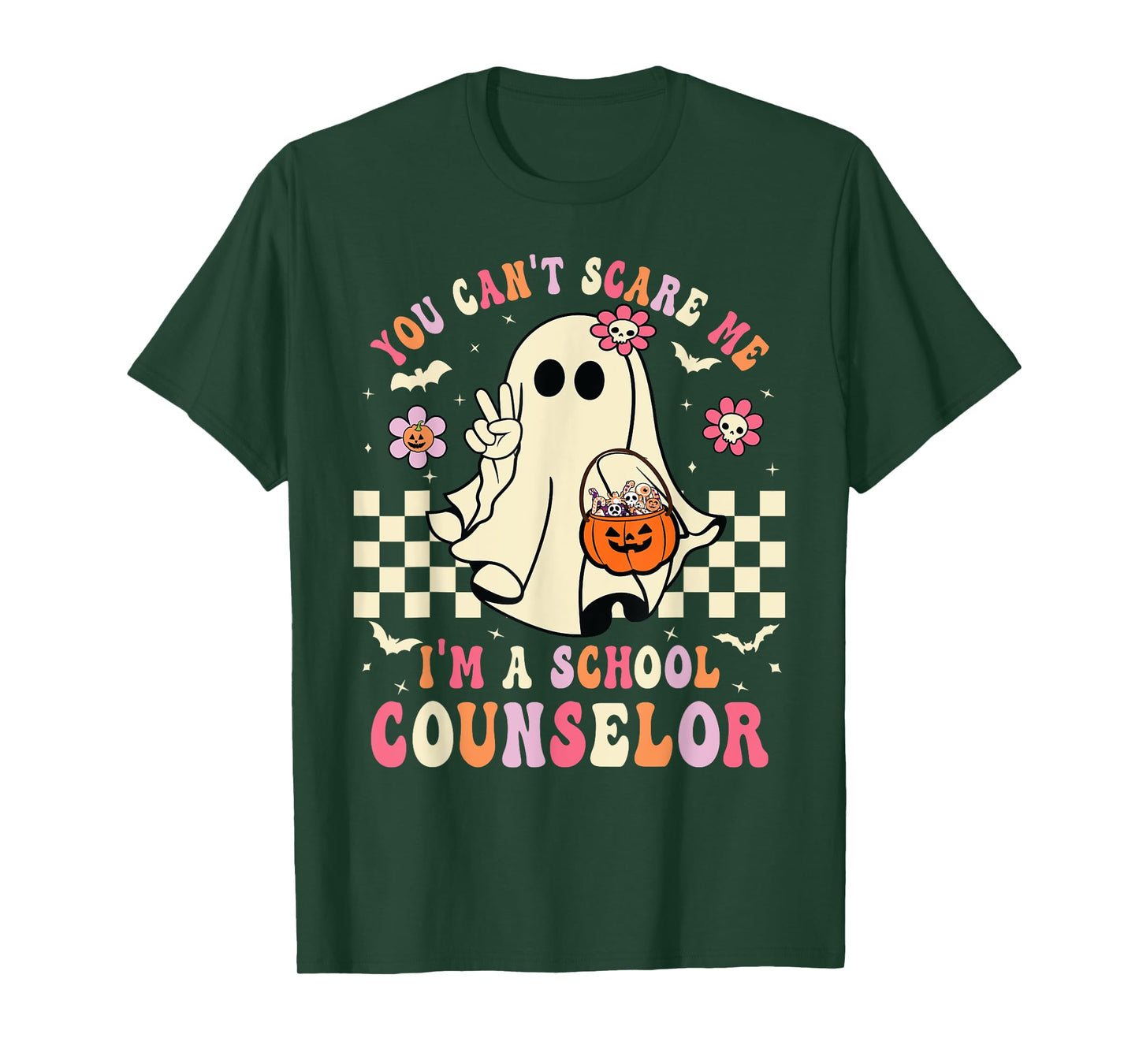 You Can't Scare Me I'm A School Counselor Halloween Women T-Shirt