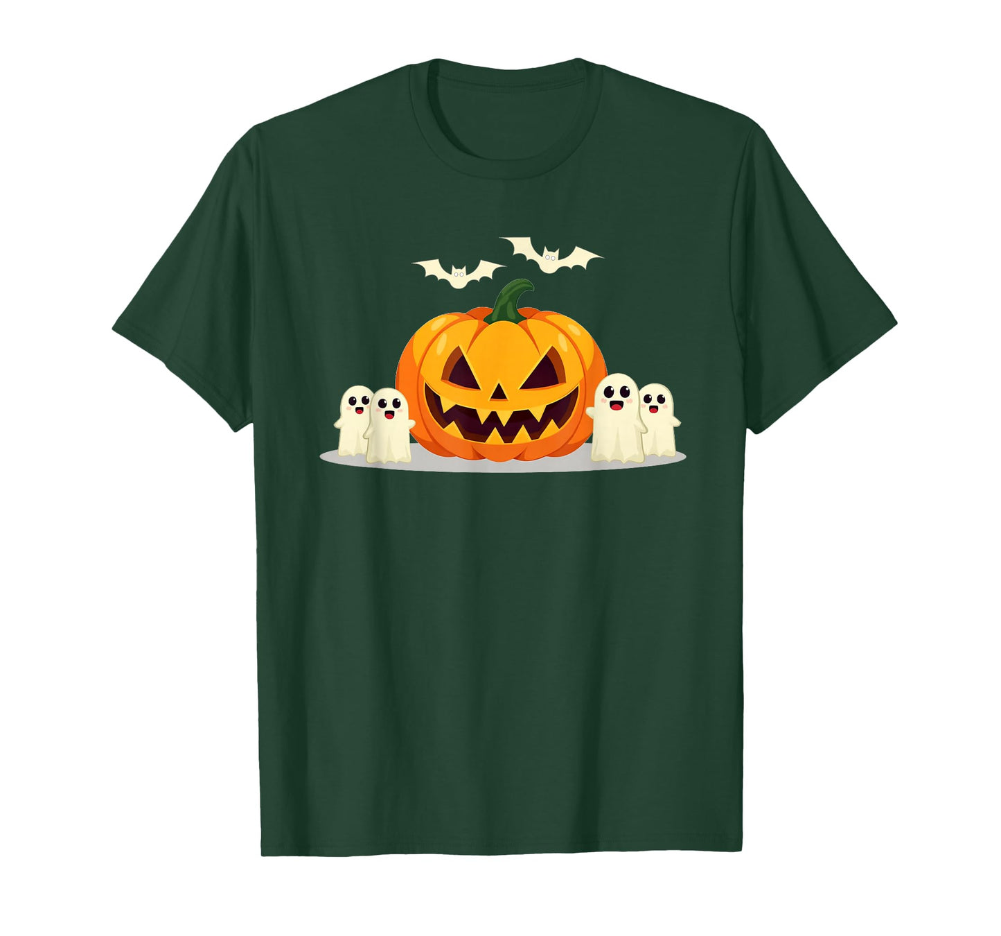 Halloween Pumpkin Greeting Ghosts Boo Funny Men Women Kids T-Shirt