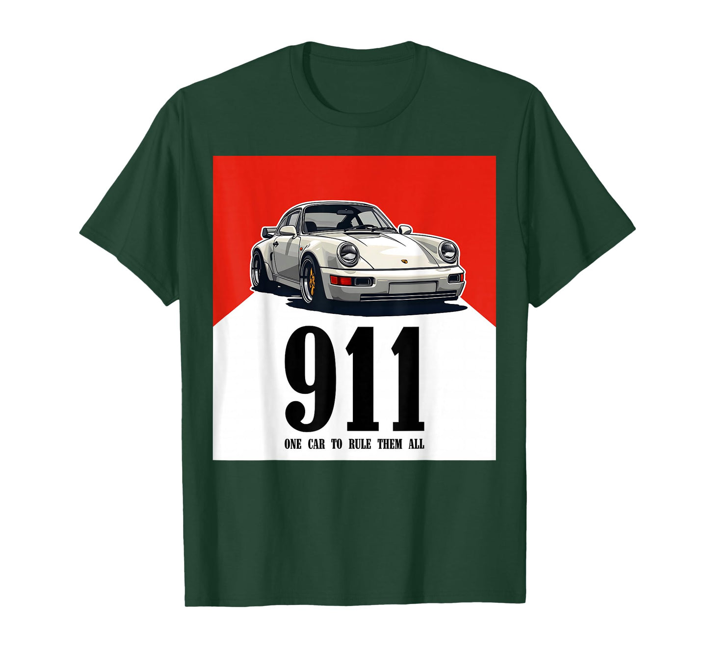 Retro 911 Red Vintage 964 turbo car classic automotive track T-Shirt