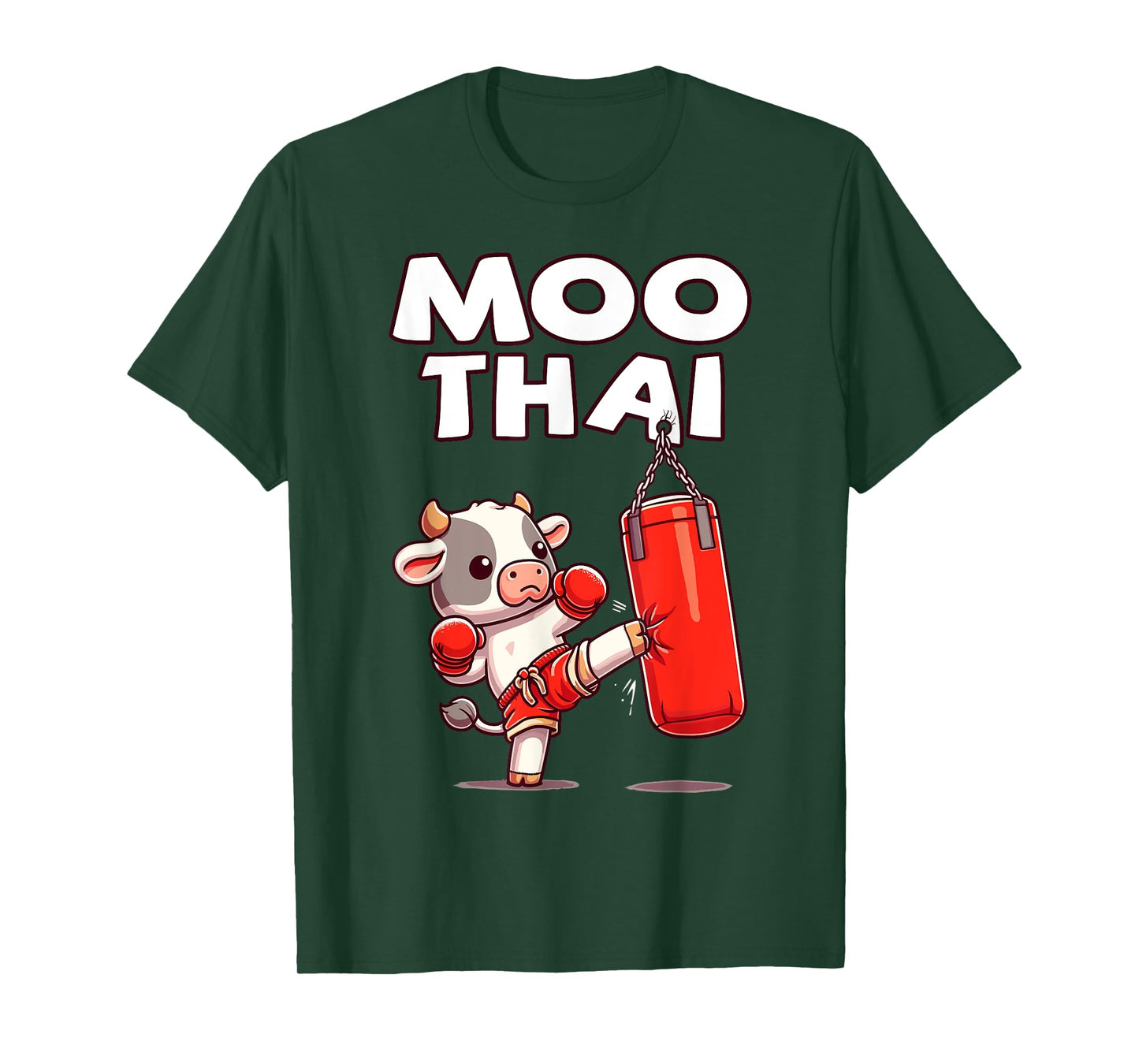 Moo Thai, Muay Thai Cow | Thai Boxing For Kids, Muay Thai T-Shirt