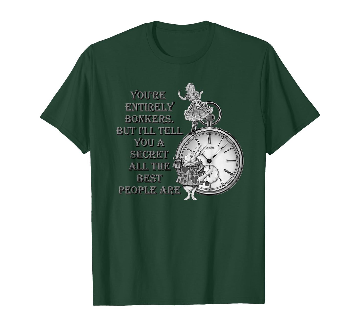 Bonkers Quote Time - Alice in Wonderland T-Shirt