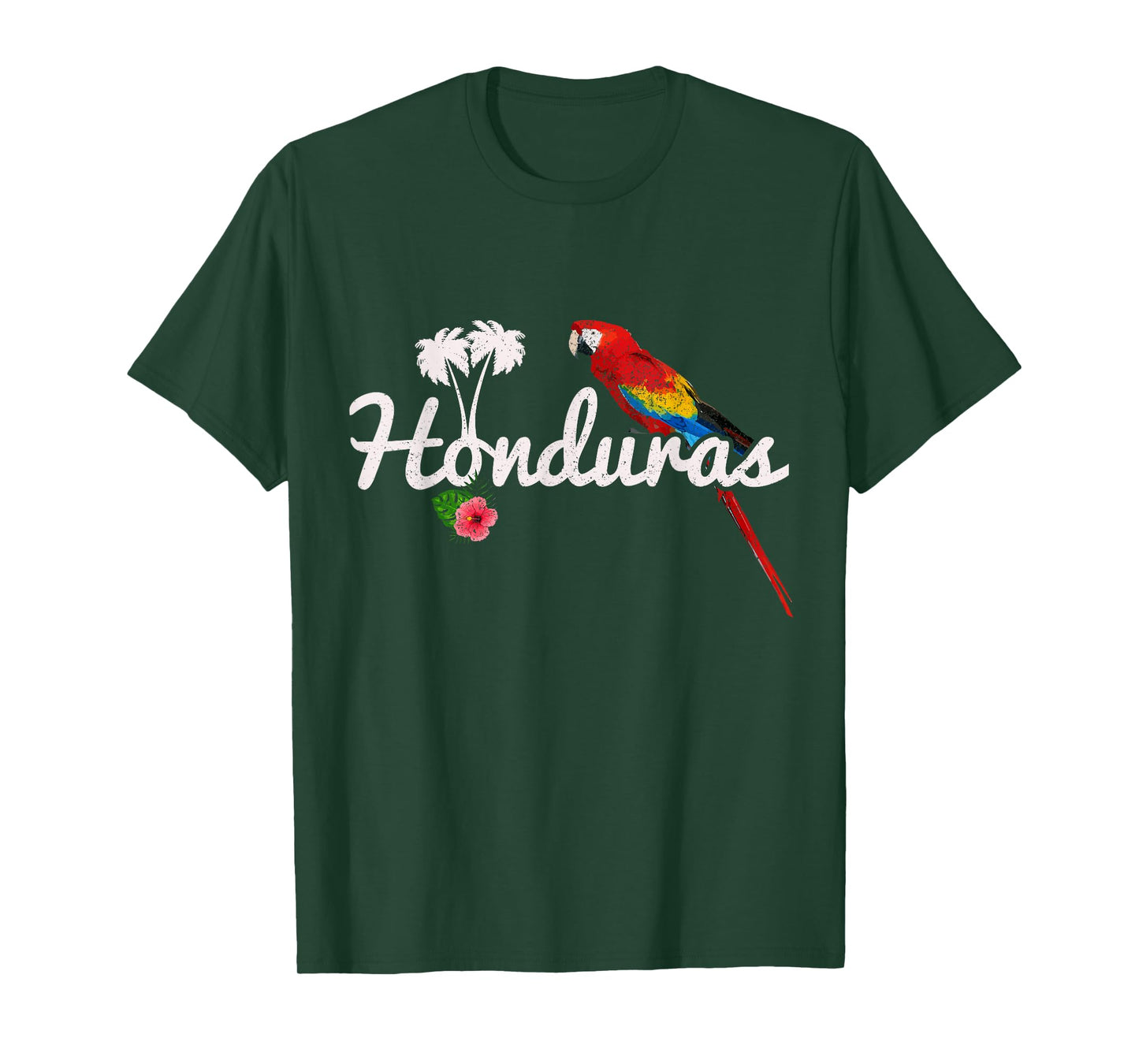 Honduras Parrot Macaw Vintage Pride Honduran Souvenir T-Shirt