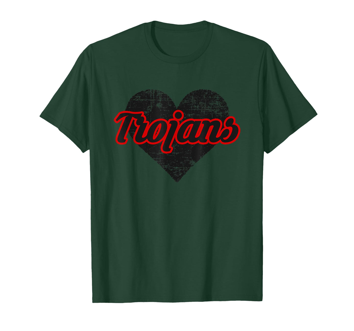 Muscle Shoals Trojans Over Heart T-Shirt